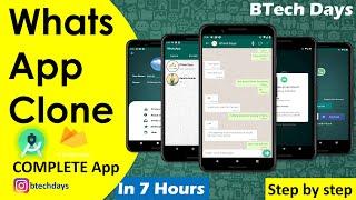 WhatsApp Clone Complete Project | Step by Step | Firebase | Android Project