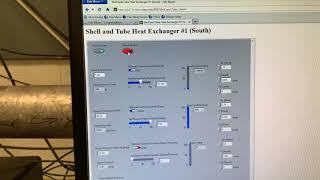 BYU ChEn 385 Shell and Tube Heat Exchanger: Pump, flowrate, level, steam control.