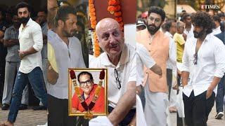 Satish Kaushik LAST RITES | Salman Khan, Abhishek Bachchan, Ranbir Kapoor & More | FULL VIDEO