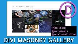 How to create a Divi Masonry Gallery in 2022