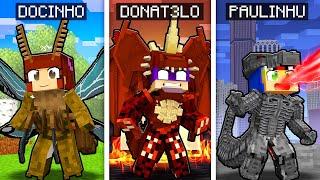 MINECRAFT... MAS TEMOS RAÇAS KAIJUS!! (Destroyah,MechaGodzilla,Mothra)