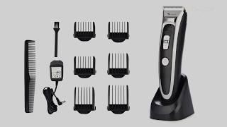 Professional Rechargeable Hair Clipper Men Electric Hair Trimmer LED Display Hair Cutting Machine