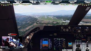 [P3D v5] ️ 8000ft Elevation Jumbo Landing! ️｜Boeing 747-8 at Quito SEQM