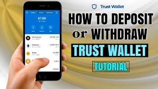 How to DEPOSIT or WITHDRAW on TRUST WALLET | Bitcoin App Tutorial
