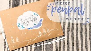 PENPAL WITH ME | Aesthetic Winter Themed Pen Pal | DIY Pen Pal Goodies | Chill PenPal No Talking