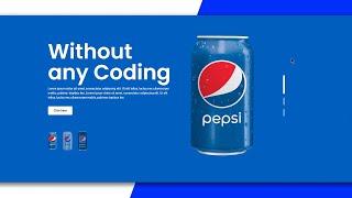 Pepsi Elementor Landing Page Website Design | Without any Coding