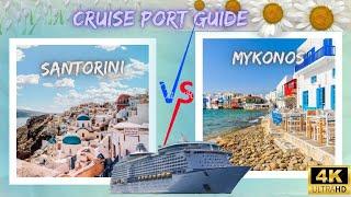 Greek Island ️ Mykonos vs Santorini: Why Choose When You Can Have Both | Cruise Port Guide #greece