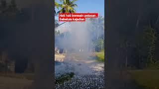 hati hati bermain petasan sebelum kejadian