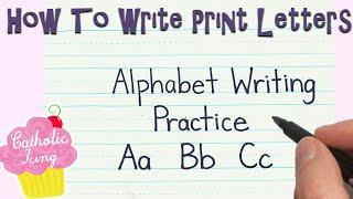 Handwriting Practice (Basic Print, Uppercase And Lowercase)