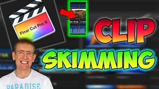 Final Cut Pro X - CLIP SKIMMING // How To Turn Off The Red Line