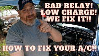 How to fix your A/C!! A quick tutorial of what to look for when your car's A/C has given up!