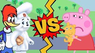 M.U.G.E.N Battles | Woody Woodpecker/Osito Bimbo vs Peppa Pig