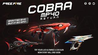 Cobra MP40 Return Confirm Date | Zombie Samurai Bundle Return Free Fire | free fire new event