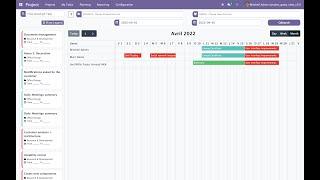 Odoo Project Gantt View