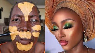 Must Watch  Client Bridal makeup And Gele Transformation  Cirugía Plástica ️