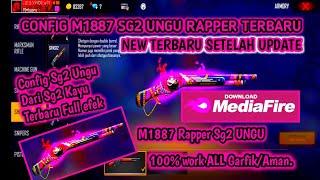 config sg2 ungu full efek terbaru config M1887 sg2 ungu rapper underwold free fire terbaru