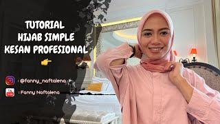 Tutorial Hijab Simple Kesan Profesional, Hijab Kantor, Hijab NgeMC, Hijab Formal, Hijab Semi Formal