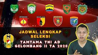 Jadwal Seleksi Tamtama Gelombang 2 | Info Seleksi TNI AD 2020