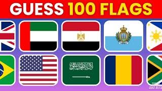  Guess the Country by Its Flag!  | Can You Identify All 100 Flags?  Quiz Challenge! #quiz