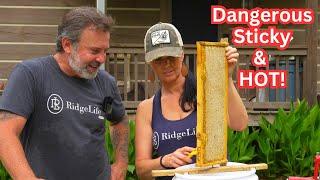 This Was AMAZING! | HOT STICKY & DANGEROUS | Camper Life | Land Clearing | Barndo Build