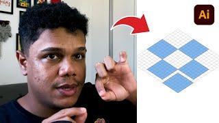 LOGO DROPBOX COM GRIDS NO ILLUSTRATOR (PERSPECTIVA ISOMÉTRICA)