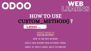 How to Add a Custom Method in Odoo