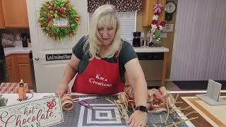 Making a Hot Chocolate Bar Wreath from One of My Exclusive Wreath Kits