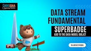 Title : Data Stream Fundamental Superbadge | Add to the Data Model | #CodeIsha #Salesforce