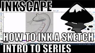 Inkscape: Inking / tracing your paper sketch, embrace the freehand tool! - beginners guide