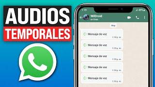 Cómo Enviar NOTAS de VOZ TEMPORALES en WhatsApp - Nueva Función