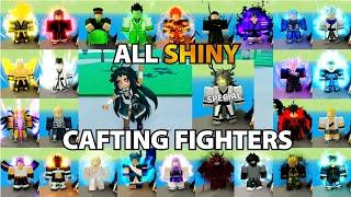 Crafting ALL (27) MAP SHINY Crafting Fighters & Skills!!! [x2SpeedRun] Anime Fighters Simulator