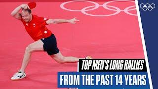 10 minutes of insane rallies in men's table tennis! 