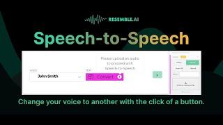 Introducing Speech-to-Speech by Resemble AI