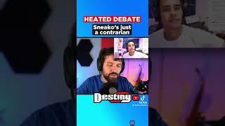 @sneako and @Destiny have heated debate #sneako #funny #viral #tiktok #redpill #based