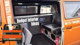 LOW COST Interior Ideas DIY on a Budget - VW T25 Vanagon Volkswagen