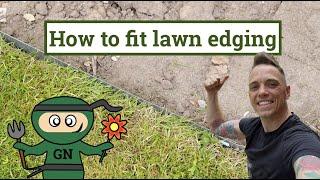 How to fit lawn edging: metal and plastic edging guide