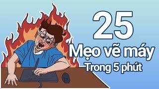 25 Mẹo vẽ máy (Digital Art Tip) giúp vẽ mượt hơn 1000%