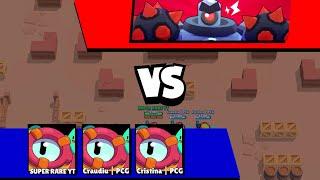 Triple Otis Brawler in Boss Fight !!! Brawl stars boss fight