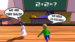 GRANNY AND BALDI SHRUNK IN SCHOOL: PUZZLES TO ESCAPE! (HUMAN FALL FLAT)