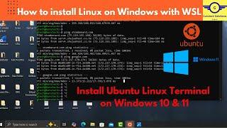 How to Install Linux Terminal on Windows 10 & 11 | How to Install Ubuntu Linux on Windows with WSL