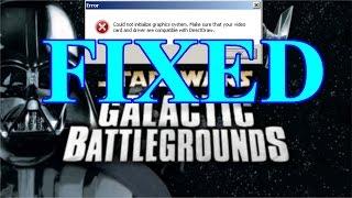 Star Wars Galactic Battlegrounds - Direct Draw Error Fix