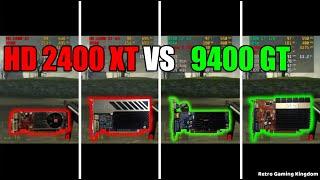 Radeon HD 2400 XT vs GeForce 9400 GT Test In 7 Games (No FPS Drop - Capture Card)