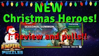 NEW CHRISTMAS HEROES: Review and pulls! Are they as good as last year?  | Empires and Puzzles