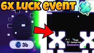 6X LUCK HATCHING HACKER EGGS IN PET SIM X!