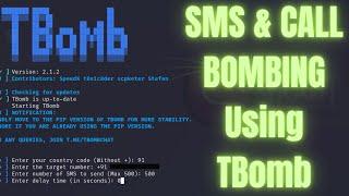 SMS Bombing And Call Bombing From TBomb | Kali Linux | Github