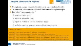 Vectorization with OpenMP, by Dirk Schmidl