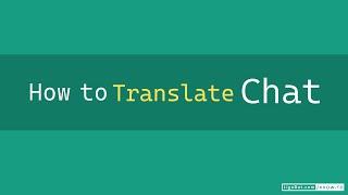 How to translate chat in LINE