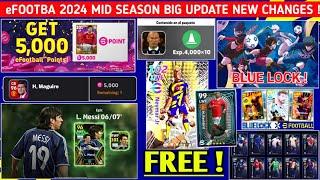 EFOOTBALL 2024 MID SEASON BIG UPDATE || NEW CHANGES, FREE REWARDS EFOOTBALL 2024 MOBILE