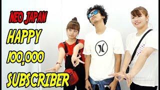 HAPPY 100 K SUBSCRIBER ! TRAKTIR DEDEK  JEPANG GW MAKAN DONAT !