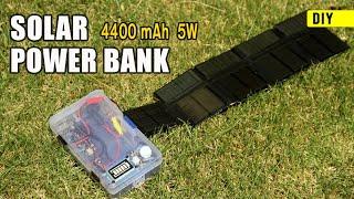 Build a Pocket Power Bank Charger with FOLDING Solar Panels!